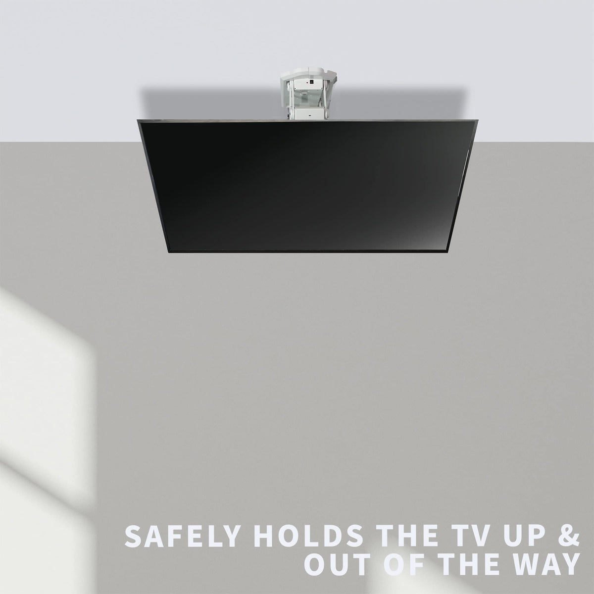 VIVO Electric Ceiling TV Mount for 23 to 55 inch Screens, Flip Down Motorized Pitched Roof VESA Mount, White, MOUNT-E-FD55W