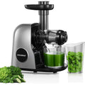 Housnat Extracteur de Jus de Fruits et Légumes, Extracteur Jus avec moteur silencieux, Slow Juicer Nutriments Maximaux - 90% Jus Pureté, Extracteur jus de Fruits et Légumes, Fonction Inverse : Cuisine et Maison