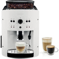 Krups Machine à café broyeur grain, 2 expresso simultanés, Nettoyage automatique, Buse vapeur Cappuccino, Essential blanche EA810570 : Cuisine et Maison