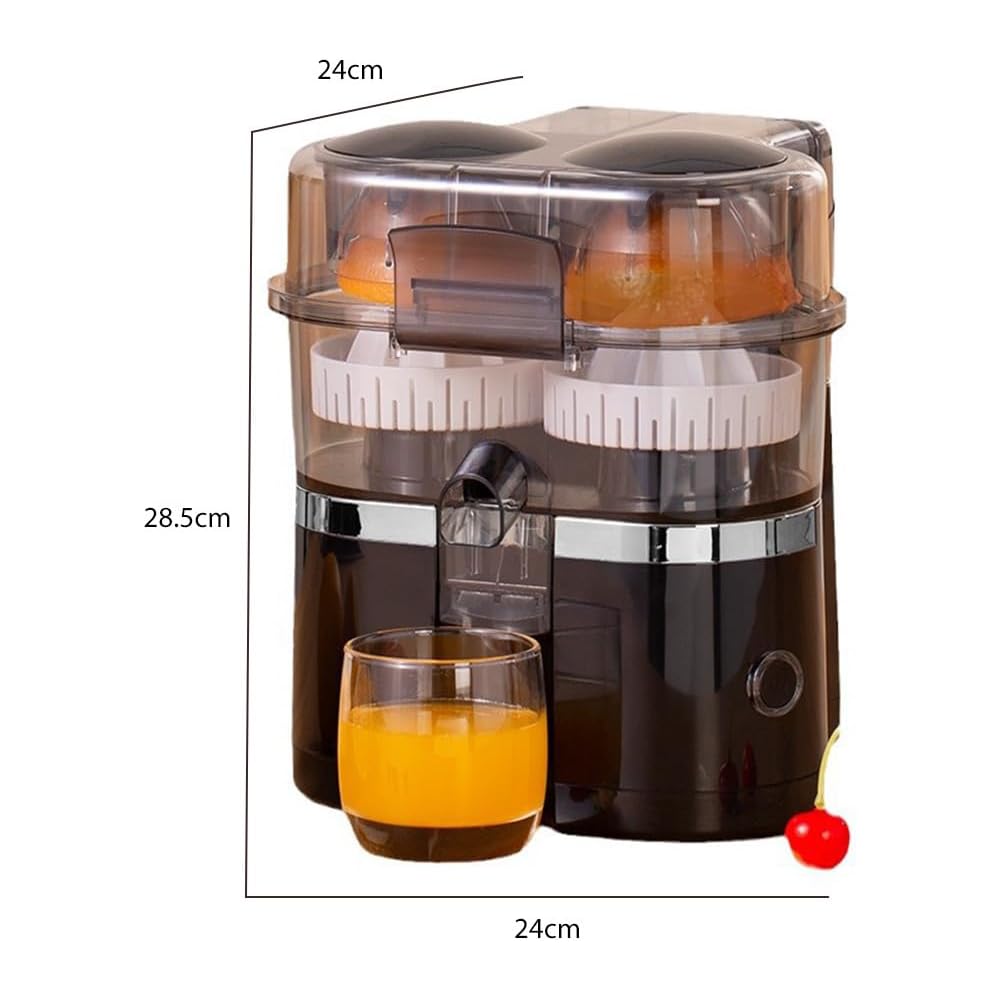 Centrifugeuse Extracteur De Jus 200W, Double TêTe Et Coupeur, Presse Agrume Electrique, 20 Secondes Pour Un DéLicieux Jus, Automatique, Rapide, Facile à Nettoyer, Pour Maison, Cuisine : Cuisine et Maison