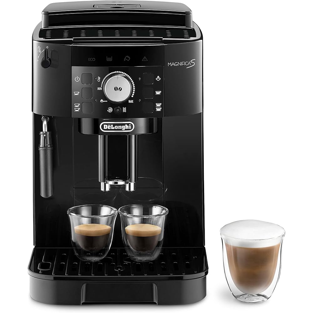 De'Longhi Magnifica S ECAM11.112.B, Machine à Café Automatique/ à Espresso du Grain à la Tasse Avec Buse à Lait, avec 4 Recettes à Touche Unique, Panneau de Contrôle Soft-Touch, 1450W, Noir : Cuisine et Maison