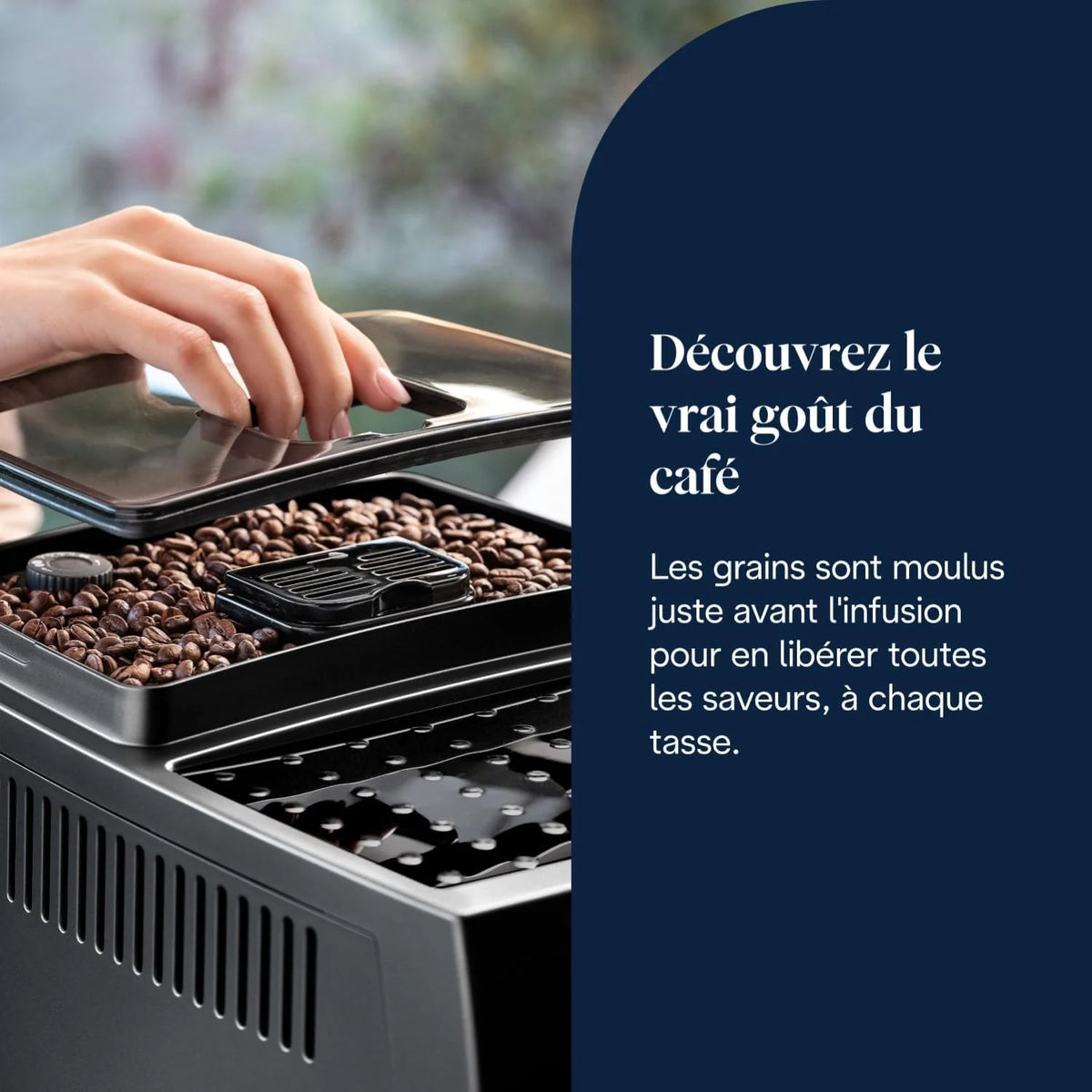 Magnifica S - Perfetto Machine à Café Automatique avec Mousseur à Lait Manuel, ECAM11.112.B
