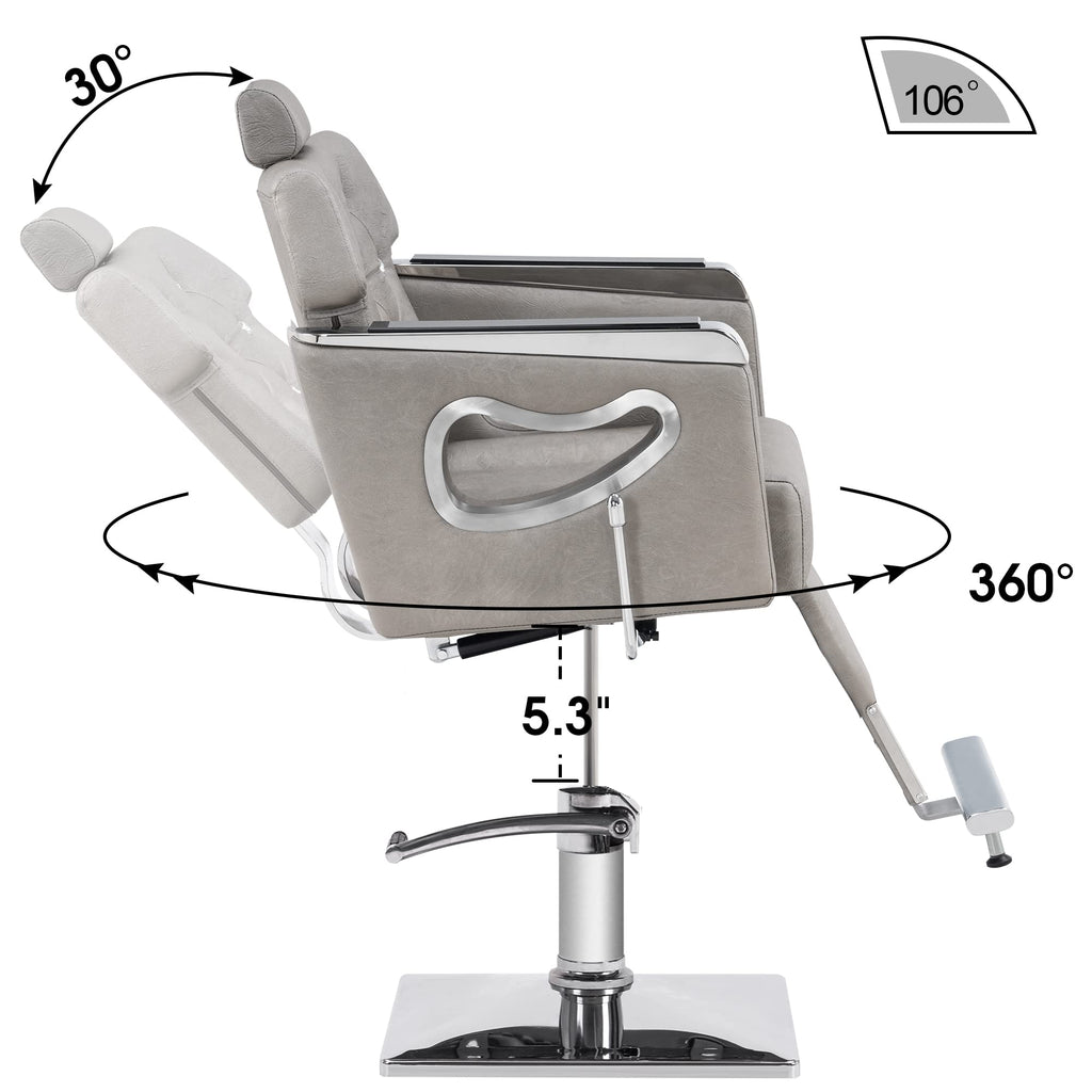 BarberPub Reclining Stylist Antique Equipment
