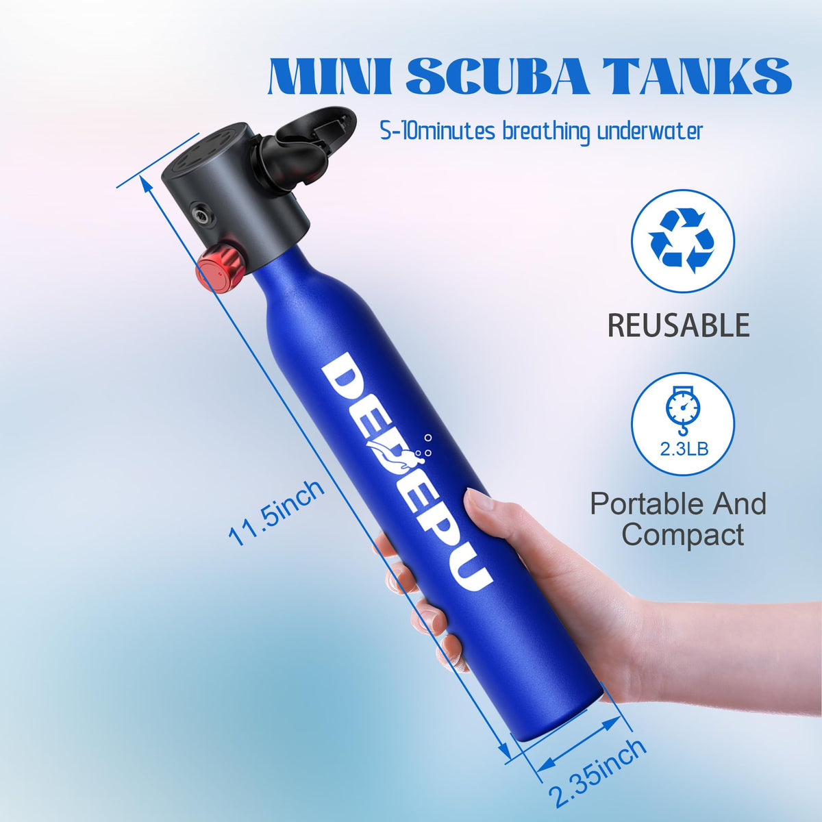 DEDEPU Certified Reusable Underwater Breathing